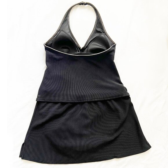 Land's End Tankini and Skirt - Dark Navy Blue - Picture 2 of 5